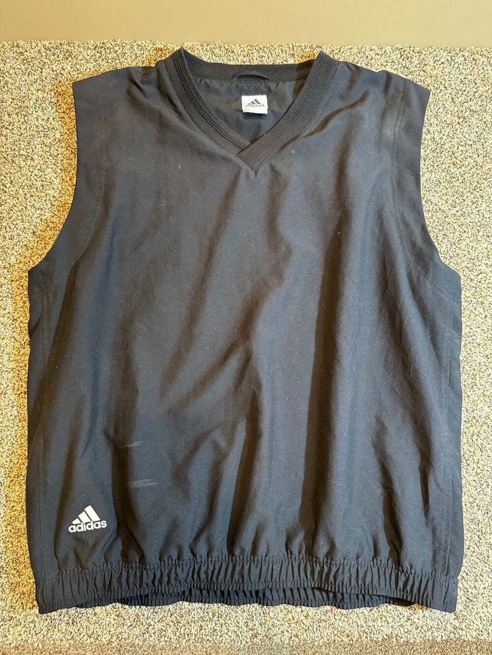 Vintage Adidas Climashell Wind Golf Vest Black